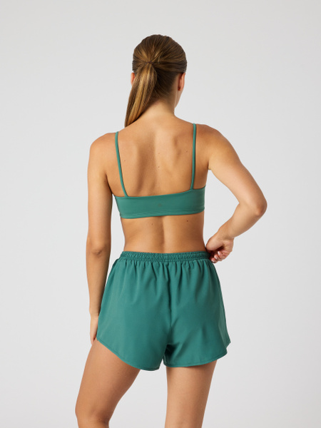 Björn Borg Studio Soft Padded Bra – grön tränings-BH med stöd – baksida