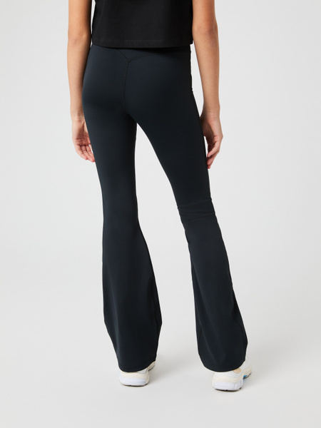 Björn Borg flare-leggings för träning, barn – svart – baksida