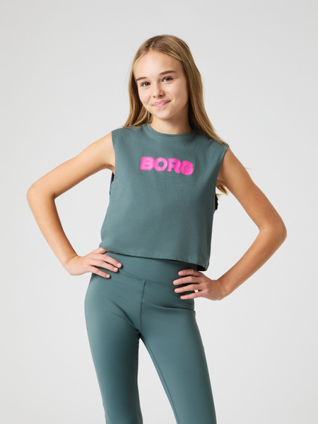 Björn Borg Borg Cropped Tank Top Groen, 158 164