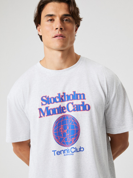 Björn Borg Borg Gym Oversized T shirt Grijs, L