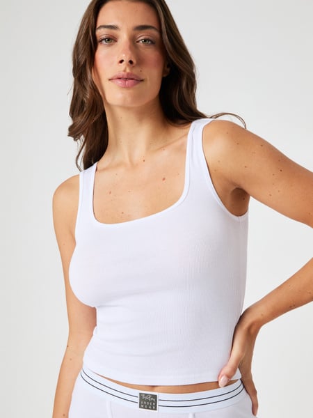 Björn Borg Original Rib Tank Hvid, L