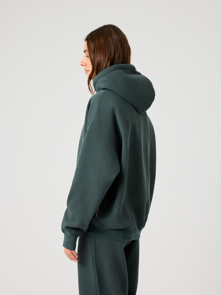 Björn Borg Studio Oversized Hoodie – grön i ekobomull – baksida