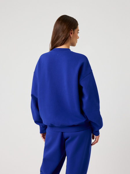 Björn Borg Studio – blå oversize sweatshirt med rund hals – baksida