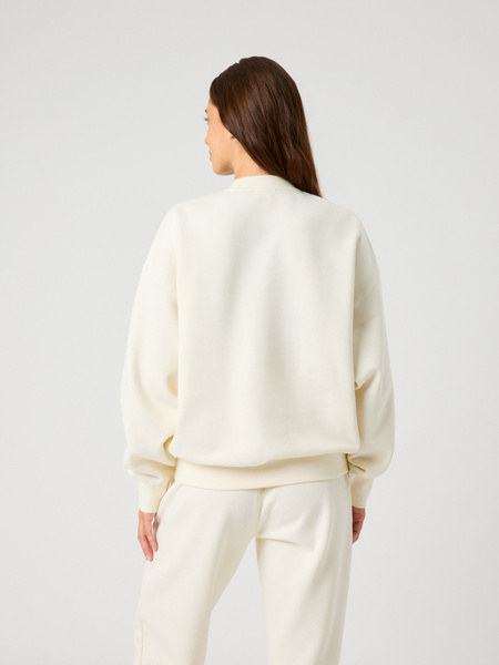 Björn Borg Studio Oversized – vit sweatshirt i ekobomull – baksida