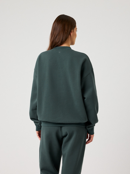 Björn Borg Studio Oversized – grön sweatshirt i ekobomull – baksida