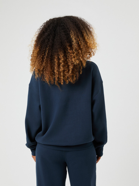 Björn Borg Studio oversized sweatshirt i marinblått – baksida