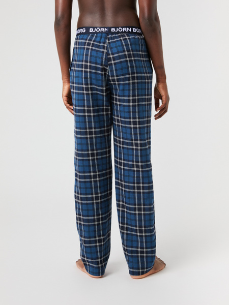 Björn Borg Core flanellpyjamasbyxor junior – blå – baksida