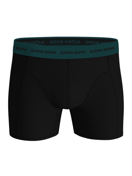 Björn Borg Cotton Stretch Boxers 5-pack i svart – baksida
