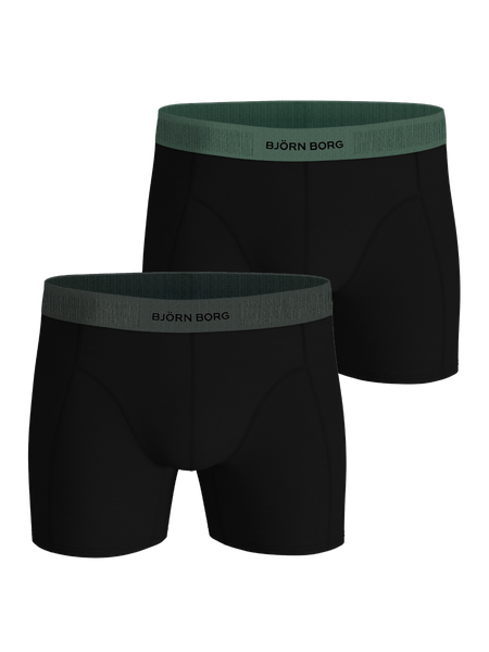 Björn Borg Organic Cotton Stretch Boxers 2 pack Zwart, XS