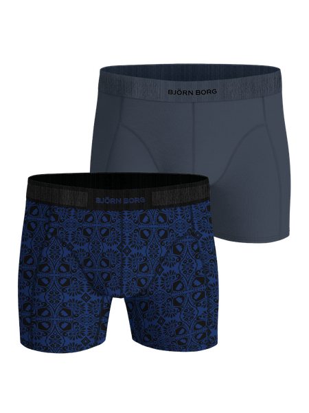 Björn Borg Organic Cotton Stretch Boxers 2 pack Blauw, XL