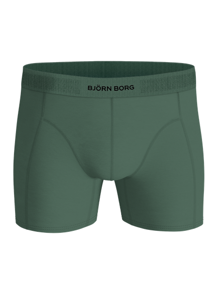 Björn Borg Organic Cotton Stretch Boxer 3-pack Grön – baksida