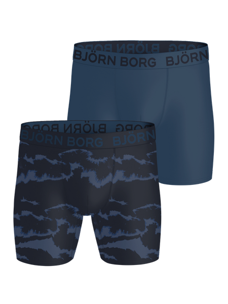 Björn Borg Sports Microfiber Boxers 2 pack Blauw, L