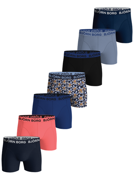 Björn Borg Cotton Stretch Boxers 7 pack Multi, 134 140