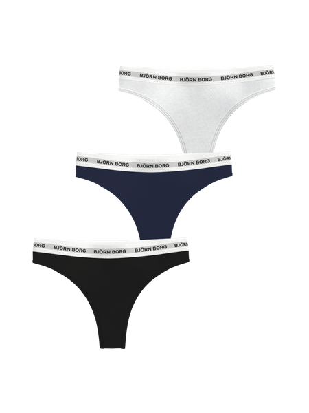 Björn Borg Logo Thongs 3 pack Multi, S