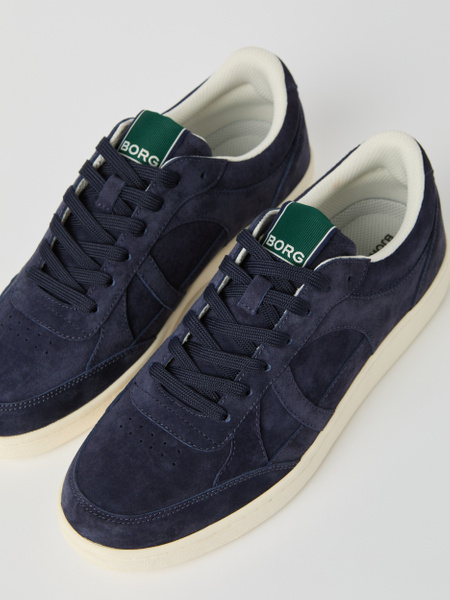 Björn Borg Court sneakers i marinblå mocka för herr – baksida
