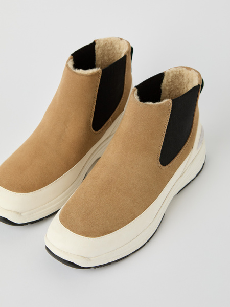 Björn Borg Chelsea Tech boots i beige mocka – baksida