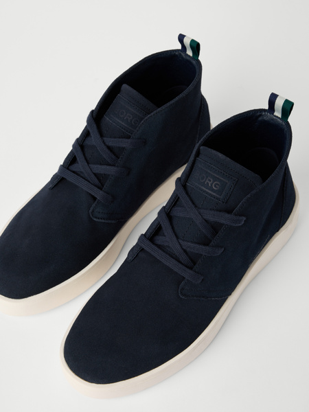 Björn Borg Desert Chukka – mockasneakers i marinblått – baksida
