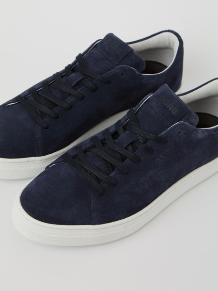Björn Borg Classic Suede Sneakers i marinblått – baksida