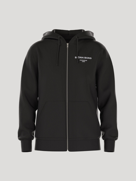 Björn Borg Borg Essential 1 Zip Hoodie Zwart, L
