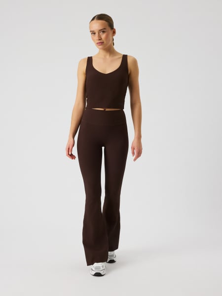 Björn Borg Studio Ribbed Flare Tights Regular Brun, S