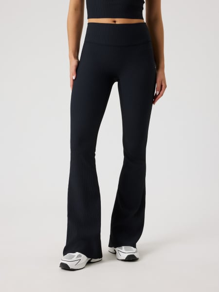 Studio Ribbed Flare Tights