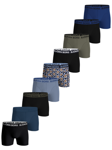 Cotton Stretch Boxers 9-pack