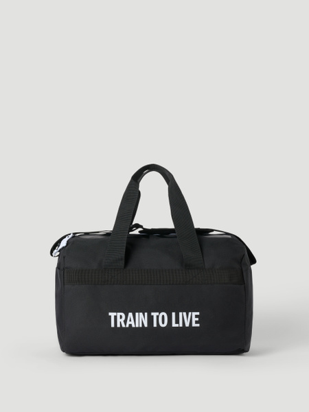 Björn Borg Logo Sports Bag 35 l i svart – baksida