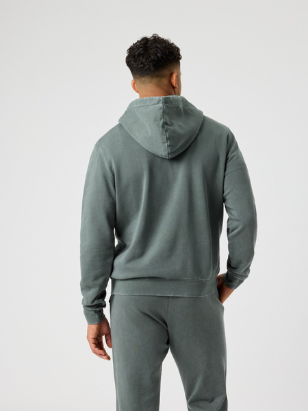 Björn Borg Classic Print hoodie i grönt, bomull – baksida
