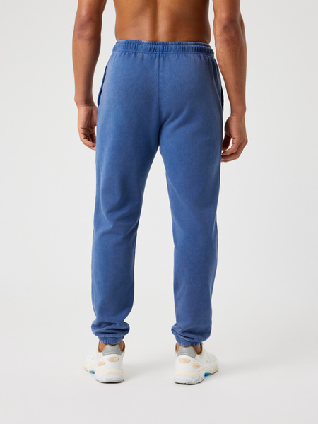 Björn Borg Classic Print sweatpants i bomull, blå – baksida