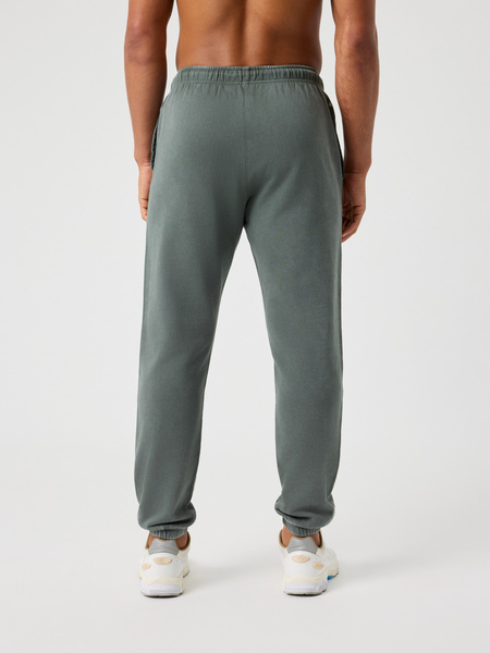 Björn Borg Classic Print sweatpants i bomull, grön – baksida
