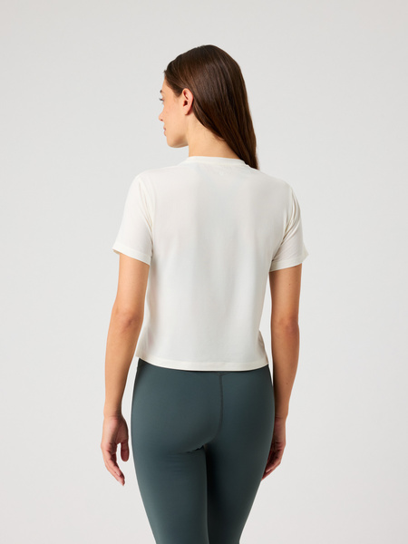 Björn Borg croppad t-shirt i vitt, oversized – baksida