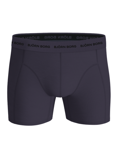 Björn Borg Cotton Stretch boxer 3-pack – mjuk bomullsstretch, blå – baksida