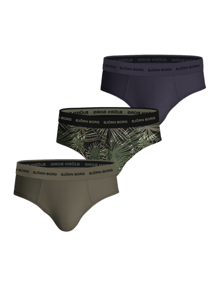 Björn Borg Cotton Stretch Briefs 3 pack Groen, S