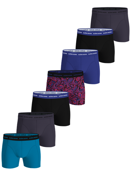 Björn Borg Cotton Stretch Boxers 7 pack Multi, XL