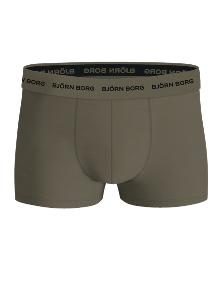 Björn Borg trunks i bomullsstretch, 5-pack svart – baksida