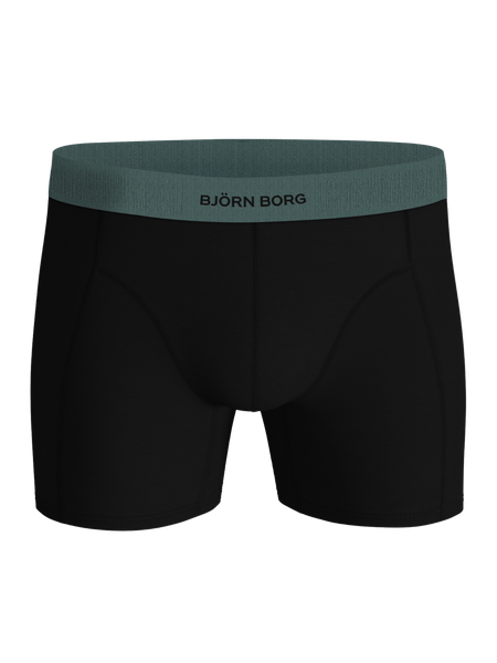 Björn Borg Organic Cotton Stretch Boxers 3-pack – ekologisk bomull i svart – baksida
