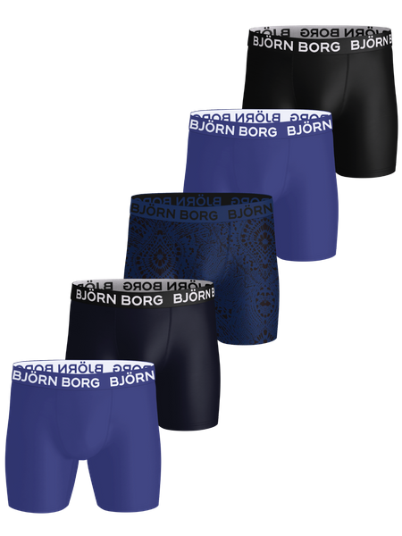 Björn Borg Sports Microfiber Boxers 5 pack Zwart, M