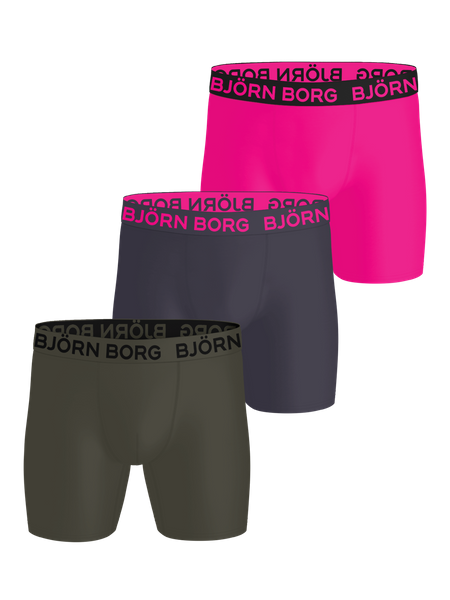 Björn Borg Sports Microfiber Boxers 3 pack Groen, L