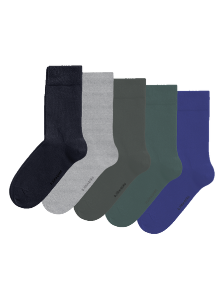 Björn Borg Essential Socks 5 pack Blauw, 41 45