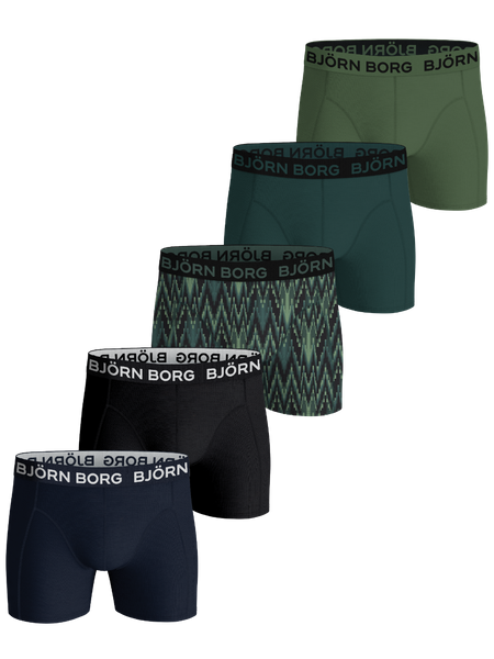 Björn Borg Cotton Stretch Boxers 5 pack Zwart, 170