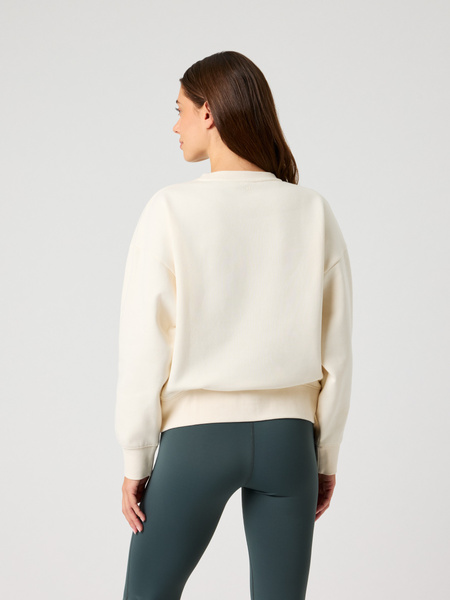 Björn Borg Boyfriend sweatshirt i vitt, oversized – baksida