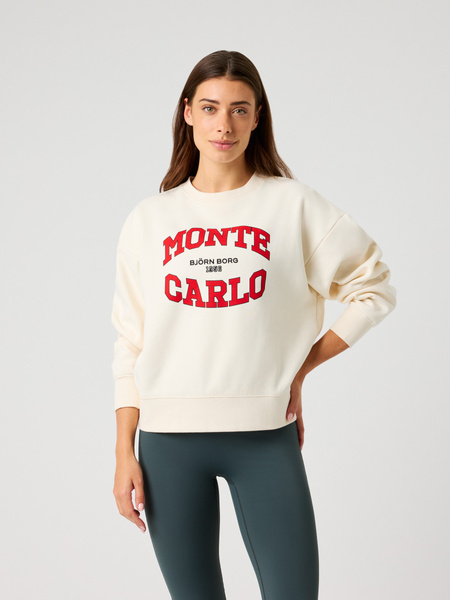 Björn Borg Borg Boyfriend Sweatshirt White, XS