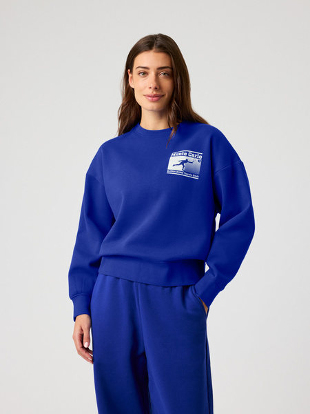Björn Borg Boyfriend oversize sweatshirt i blått – baksida