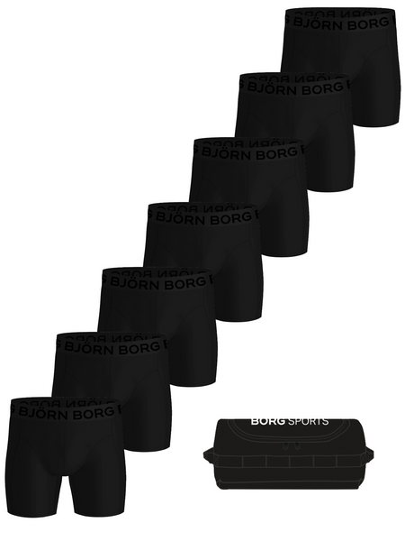 Sports Lightweight Boxers + Wash Bag 7-pack