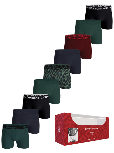 Björn Borg Cotton Stretch Boxers 9 pack Zwart, XXL