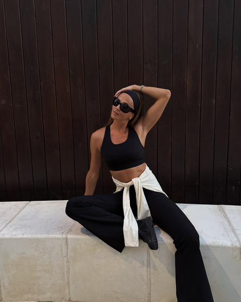 Björn Borg Studio Premium Rib Sports Bra Zwart, S