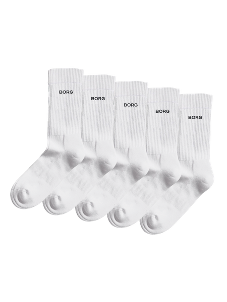 Björn Borg Essential Crew Socks 5 pack Wit, 43 46