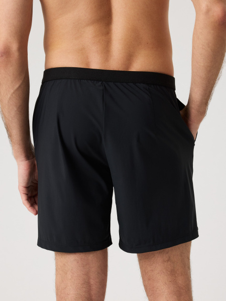 Björn Borg Ace tennisshorts 8 tum för herr, svart – baksida
