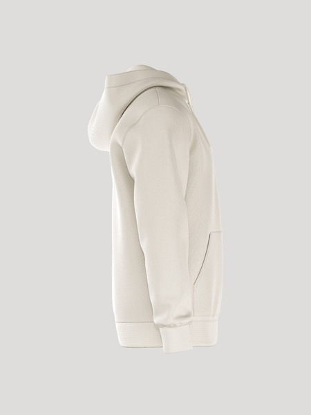 Björn Borg Essential Zip Hoodie i french terry – herr i vit – baksida