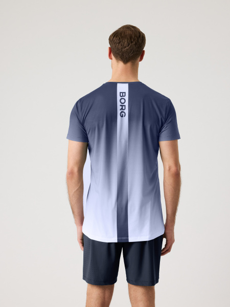 Björn Borg Ace tryckt t-shirt herr i marinblått – baksida
